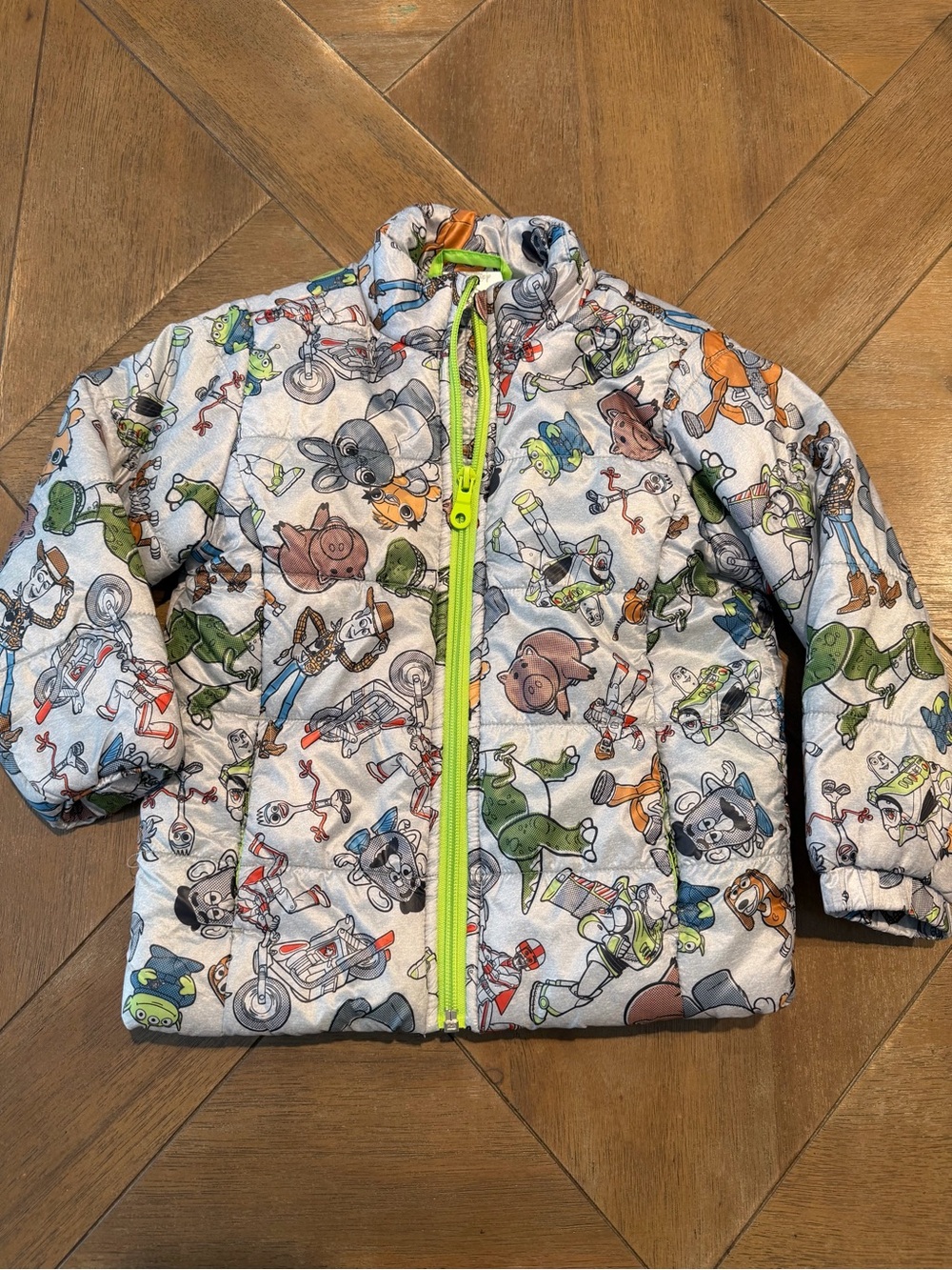 Disney Store Toy Story Gray Puffer Light Jacket Toddler Size 3